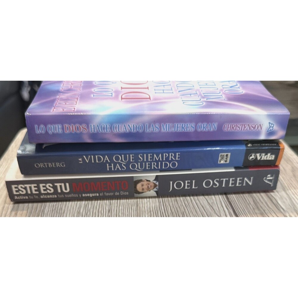 Spanish Christian Book Bundle Lot of 3 Joel Osteen John Ortberg Inspirational